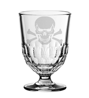 Skull Etched Artois Absinthe Glass