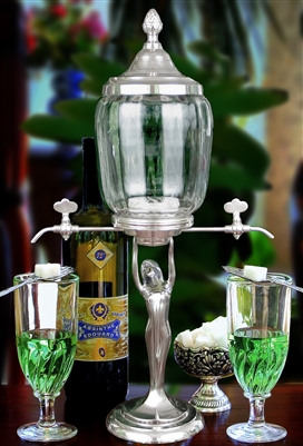 Lady Petite Absinthe Fountain Set With Glasses & Spoons