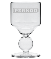 Pernod Etched Premium Bubble Reservoir Glass Blown