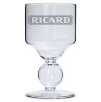 Ricard Etched Premium Bubble Reservoir Pastis Glass Blown