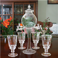 Rozier 4 Spout Absinthe Fountain With Glasses & Spoons