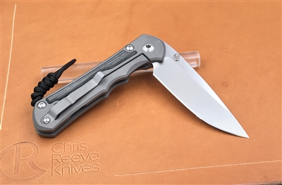 Large Inkosi Inlay Micarta Canvas Black Drop Point