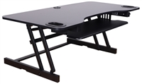 Rocelco ADRB45 Adjustable-Height Desk Riser (BLACK)