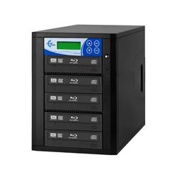 Blu-ray 5 Copy BD DVD CD Duplicator - Features 12x Drives-Includes 500GB HDD