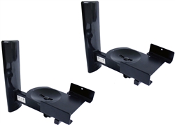 B-tech Ultragrip Speaker Wall Mounts (Pair, Black)