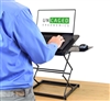 Uncaged Ergonomics CD4 Ergonomic Laptop Stand and Standing Desk (Black)