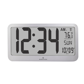 Jumbo Panoramic 8 Time Zone Atomic Clock (GRAPHITE GREY)