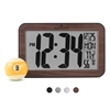 Atomic Self-Setting, Self-Adjusting Panoramic Clock (WOOD)