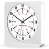 Marathon Jumbo 12-Inch Analog Wall Clock w/ Auto-Night Light & Silent Sweep (WHITE)