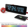 The Spectrum Color Changing LED Display Alarm Clock with Dual USB Charging Station