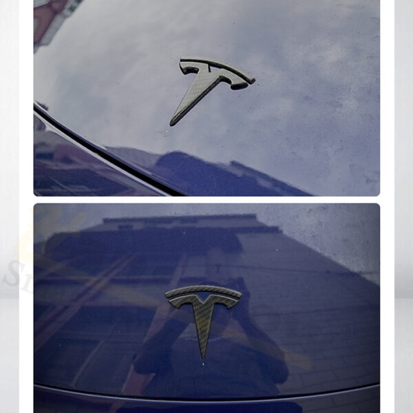 Real Carbon Fiber Tesla Logo Models 3/Y
