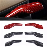 Hansshow Real Carbon Fiber Signal Stalk/Shift Lever Cover Set for the Tesla Model 3/Y (Matte)