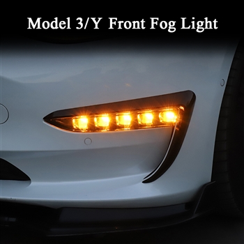 Front Fog Light LED Turn Signal for Tesla Models 3/Y