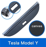 Rear Trunk Retractable Cargo Cover for Tesla Model Y (Canvas)