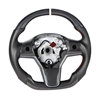 Tesla Model 3/Y Carbon Fiber Steering Wheel (w/heating, Black Nappa Leather)