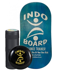 Indo Board Rocker Board Training Package (BLUE) w/ Roller & Cushion