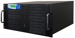 Rack Mount 9 Copy Black DVD/CD Duplicator