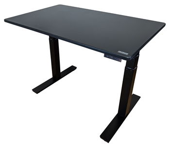 Uncaged Ergonomics (RUBBKMDF60) Rise Up Electric Height Adjustable Sit/Stand Desk, Memory, Dual Motors (Black MDF Top/Black Frame)