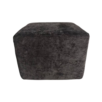 Exform Sloane Cube- Stool, Ottoman, Side Table (Black, Chenille)