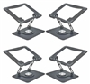 RISE Swivel Adjustable Laptop Desk Stand 2.0- 4 Pack Black