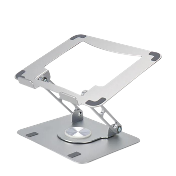 RISE Swivel Adjustable Laptop Desk Stand 2.0- Silver