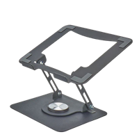 RISE Swivel Adjustable Laptop Desk Stand 2.0- Black