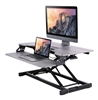 Rocelco VADR-G Sit To Stand Hi-Lift Adjustable Height Desk Riser (GREY)