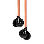 Veho VEP-003-360Z1 360 Stereo Noise isolating Earphones with flex 'anti' tangle cord (Orange)