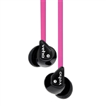 Veho VEP-003-360Z1 360 Stereo Noise isolating Earphones with flex 'anti' tangle cord (PINK)