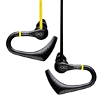 Veho VEP-005-ZS2 360 Water Resistant Sports Earphones with Ear Hooks and Flex Anti-Tangle Cable - Yellow/Black