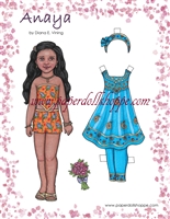 "Anaya" Paper Doll