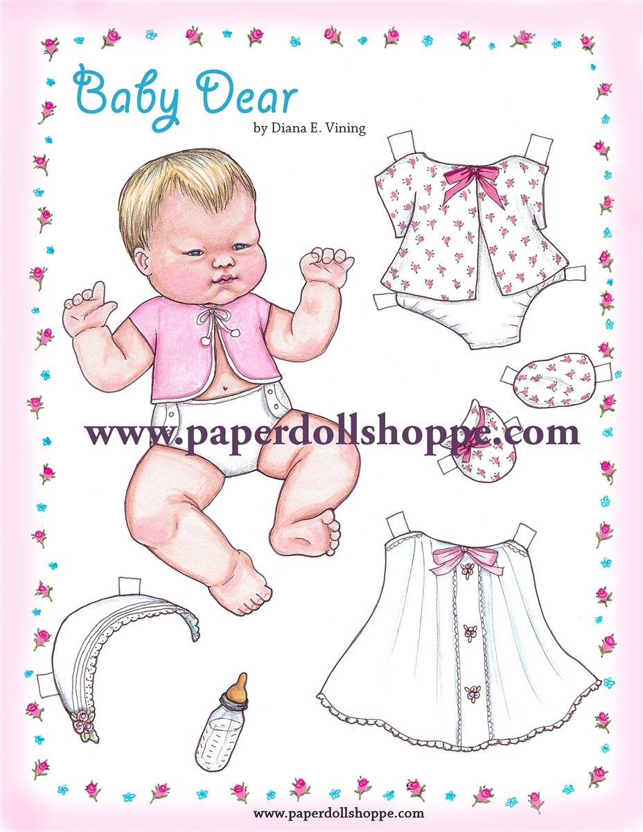 Baby Dear Paper Doll