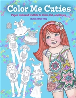 "Color Me Cuties" Paper Doll Coloring Book