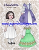 "Charlotte" Paper Doll Set