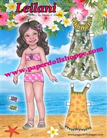 "Leilani" Paper Doll