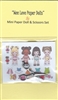 Mini Wee Beans Paper Doll & Scissors Set