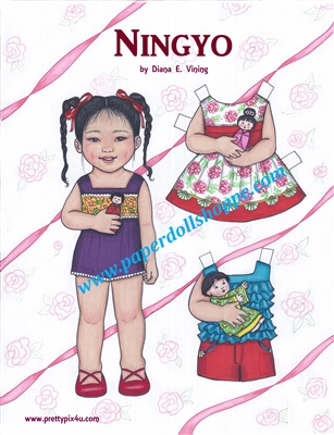 "Ningyo" Paper Doll