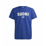 DC Suomi ja Lippu (Finland and Flag) T-shirt, royal blue