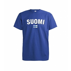 DC Suomi ja Lippu (Finland and Flag) T-shirt, royal blue