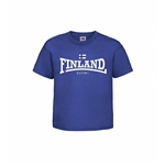 Suomi Finland Lonsdale Kids' T-shirt, royal blue