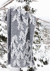Lapuan Kankurit KUUSI (Spruce) Wool Blanket, grey/white