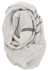 Lapuan Kankurit USVA Scarf, linen/grey, soft 100 % linen