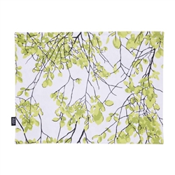 Vallila Interior LEHTISADE Placemat, leaf green birch tree design