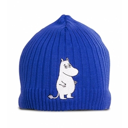 Moomin tuque for kids, embroidered, royal blue