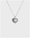 Kalevala Koru Jewelry EURA HEART (Euran Sydan) Pendant Necklace, silver
