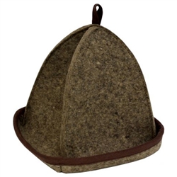 Emendo Felt SAUNA HAT, 100 % wool, brown, hot tub and sauna