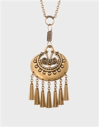 Kalevala Koru Jewelry MOON GODDESS (Kuutar) Pendant Necklace, bronze