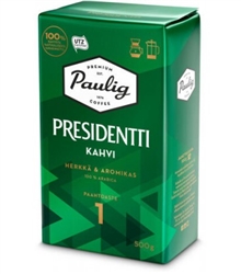 Paulig PRESIDENTTI (President) Fine Grind Finnish Coffee, 500g