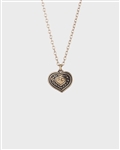 Kalevala Koru Jewelry EURA HEART (Euran Sydan) Pendant Necklace, bronze