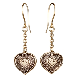 Kalevala Koru Jewelry EURA HEART (Euran Sydan) Earrings, bronze